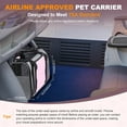 thumbnail image 2 of Pet Carrier Airline Approved on Wheels - Two Sided Expandable Cat Soft Carrier for Puppy and Cats Under 26lbs, Rolling Cat Carrier for Airplane, Camping, Outdoor, 2 of 9