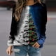 thumbnail image 2 of Sudadera de cuello redondo transpirable cómoda de manga larga con estampado de moda para mujer Fridja  bvmnju6623, 2 of 5
