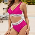 thumbnail image 5 of Ynynloco Plus Size Womens Bikini Sets High Waisted Swimsuit Bikini Bathing Suit for Women Two Pieces Swimwear, Swim Suits for Women 2025, 5 of 8