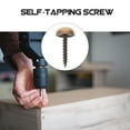 thumbnail image 3 of CTIRCHIU 8Pack Brass Screw Caps Covers Decorative Self Tapping for Practical Design Home Improvement Projects, 3 of 8