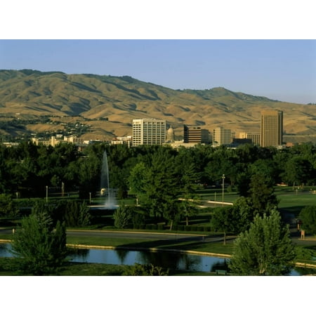 Park in a City, Ann Morrison Park, Boise, Ada County, Idaho, USA Print Wall
