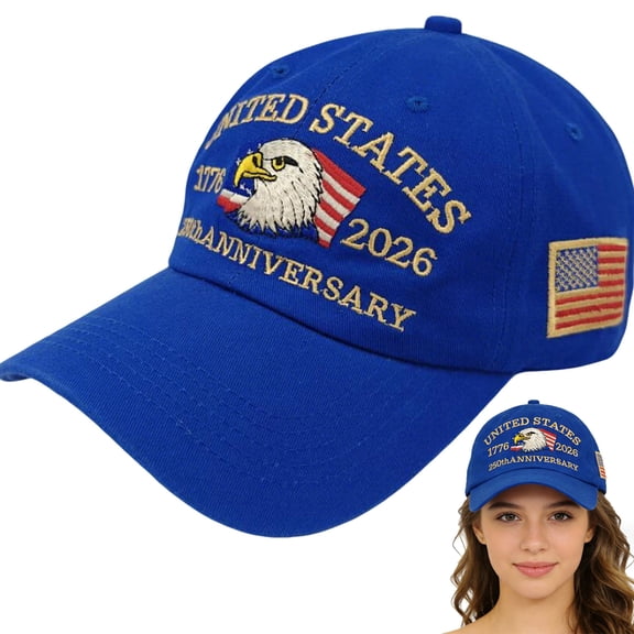 250 Anniversary USA Hat Baseball Cap for Men Women Embroidered
