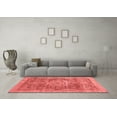 thumbnail image 3 of Ahgly Company Machine Washable Indoor Rectangle Abstract Red Modern Area Rugs, 3' x 5', 3 of 4