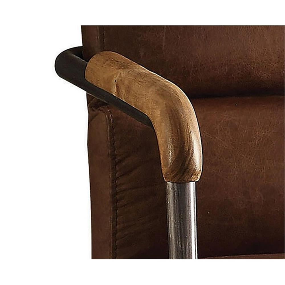 Acme Furniture Harith Office Chair, Retro Brown Leather