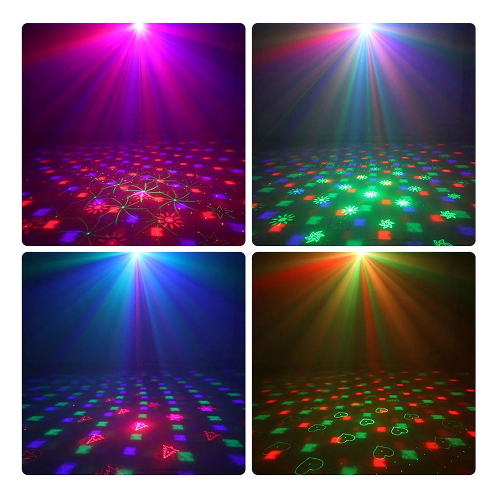 RGB Disco Lights Voice-activated DJ Bar Stage Lights Family Party Lights Wedding Christmas Halloween Decorative Lights