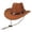 2-Orange, variant on OOOUM Girls Felt Cowboy Hat Heart Band Lanyard Party Hat Kids Western Cowgirl Hat A