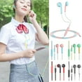 thumbnail image 3 of 3.5mm Earphone Powder Blue Handsfree Wired Headset Music In-ear M6O9, 3 of 4