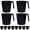 Black, variant on Greentainer 16 oz Coffee Mugs Set of 8, BPA-Free Reusable Plastic Drinking Cups with Handle