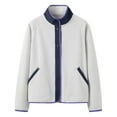 thumbnail image 2 of Elvqul Womens Jacket Thermal Fuzzy Outerwear no Hood Sweaters with Pockets Lined Coat for Ladies Button up, 2 of 3