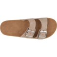 thumbnail image 4 of Sandale à Semelle en Liège pour Femmes, Sandales de Plage d'Été Confortables avec Boucle Réglable, Sandales en Daim à Plateforme pour Extérieur, Confort à la Maison, Chaussures Plates pour Femmes et Filles, 4 of 7