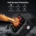 thumbnail image 5 of KOMI Screen Case Compatible with Apple Watch, Waterproof Full Coverage Hard PC Bumper Protective Cover Built in HD Tempered Glass Screen Protector Compatible with Apple Watch 44mm, 5 of 7