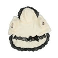 thumbnail image 5 of Vestido cálido para mascotas, ropa de invierno para perros con capucha, suave y agradable para la piel, para cachorros y gatos, fiesta diaria, Beige L, 5 of 5