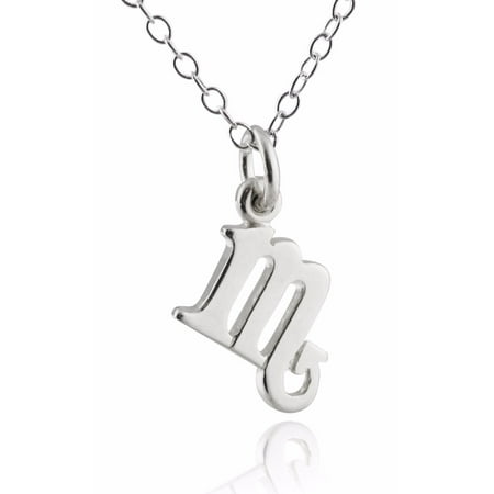 scorpio necklace silver sterling chain