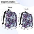 thumbnail image 3 of Lsque Purple Marble Texture Pattern Canvas Daypack, Durable Backpack, High-quality Versatile Backpack,Vintage Compact Backpack-Small, 3 of 6