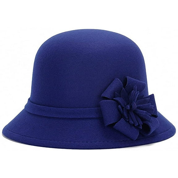 Cloche Bucket Bowler Fedora Floppy Derby Vintage Felt Hat Cap Women