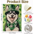 thumbnail image 5 of St Patricks Day Husky Garden Flags for Outside 12x18 Inch Double Sided, Pet Me I''m Irish Small Yard Decoration Farmhouse Holiday Outdoor(14128), 5 of 5