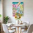 thumbnail image 6 of Canvas Wall Art Summer Colorful Flip-flops Canvas Art Print Beach Sea Shell Pattern Pictures Wall Decor for Living Room Bedroom Artwork Decorations Stretched Framed Ready to Hang 24"x36", 6 of 9