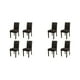 thumbnail image 2 of Injueey 4 fundas para sillas con estilo para comedor: transforme el comedor con facilidad Funda para silla duradera para el hogar negro negro 2Conjunto, 2 of 6