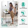 thumbnail image 5 of Teal Farmhouse Kitchen Floor Mats Set of 2 Anti-Fatigue 0.4 Inch Thick Green Rustic Cute Home Kitchen Rugs Non Slip Waterproof Comfort PVC Mat Decor for Sink Laundry 17.3 x 28+17.3 x 47 Inch, 5 of 6