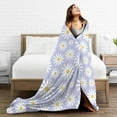thumbnail image 6 of Kawaii Yellow Daisy Flower Blanket, Soft Lightweight Fluffy Flower Flannel Throw Blanket for Couch Sofa Bed Decor, Daisy Floral Gifts 40"X50" Blanket, 6 of 7