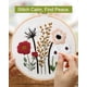 thumbnail image 5 of Kit de bordado Santune 3 juegos para principiantes con estampado floral, 5 of 8
