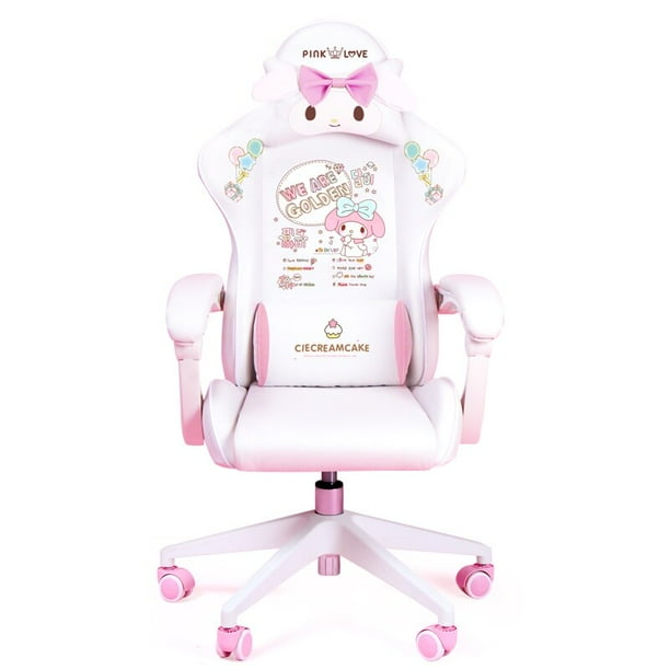 Pink gaming chair silla gamer Lovely Cute cartoon girls office chair