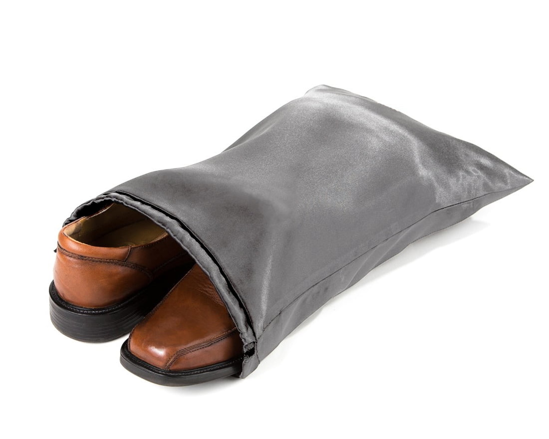 Deluxe Comfort Business Class Travel Shoe Bag 210D Durable Nylon Keeps Shoes Clean Travel Organizer Shoe Bag by Living Healthy Products