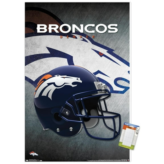 NFL Denver Broncos - Helmet 16 Wall Poster, 22.375" x 34"
