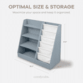 thumbnail image 7 of Comfy Cubs Kids Bookshelf 35.2 x 15.7 x 31.5 in - Montessori Book Shelf Storage Organizer - Blue, 7 of 7