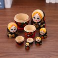 thumbnail image 4 of Madera 5 capas fresa chica rusa Matryoshka mano pintura muñeca decoración Hugtrwg 4tv8ne2ww7ls9sx3, 4 of 9