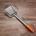 thumbnail image 5 of Durable Scoop Colander Strainer Spoon - Stainless Steel Cooking Colander Skimmer Slotted Spoon Kitchen Strainer Ladle with Long Handle for Kitchen Cooking Baking, 5 of 5