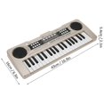 thumbnail image 3 of Electronic Keyboard 37 Piano Keys Children Toys Musical Instrument with MicrophoneBrown, 3 of 4