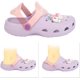 thumbnail image 2 of Sandalias tipo zuecos con diseño de unicornio para niños pequeños, antideslizantes, ligeras, para jardín, playa, piscina y ducha, 2 of 4