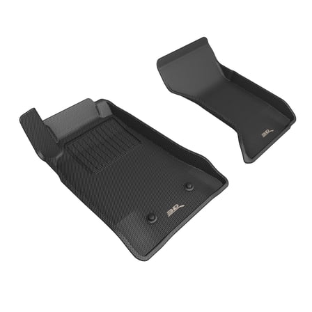 3D MAXpider Kagu Floor Mat (Black) Compatible with Mazda MX-5 2006-2015 - Front Row