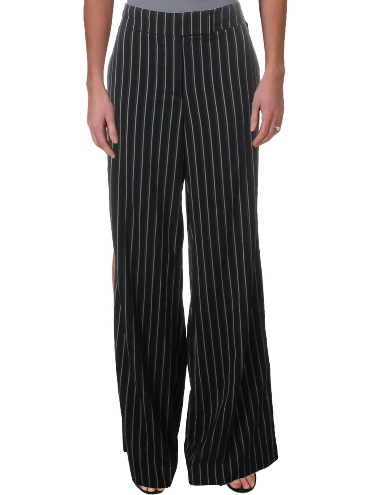 high rise striped pants
