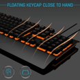 FCMechanical Gaming Keyboard, Wired RGB Gaming Keyboard with Ergonomic