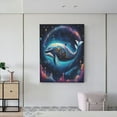 thumbnail image 6 of Gaeub Vintage Colorful Patterned Dolphin Print Canvas Wall Art for Bathrooms Bedroom,Wall Decor,Framed Artwork for Wall,Modern Wall Decorations Prints Picture,Home Decor Wall Pictures 30" x 40", 6 of 8