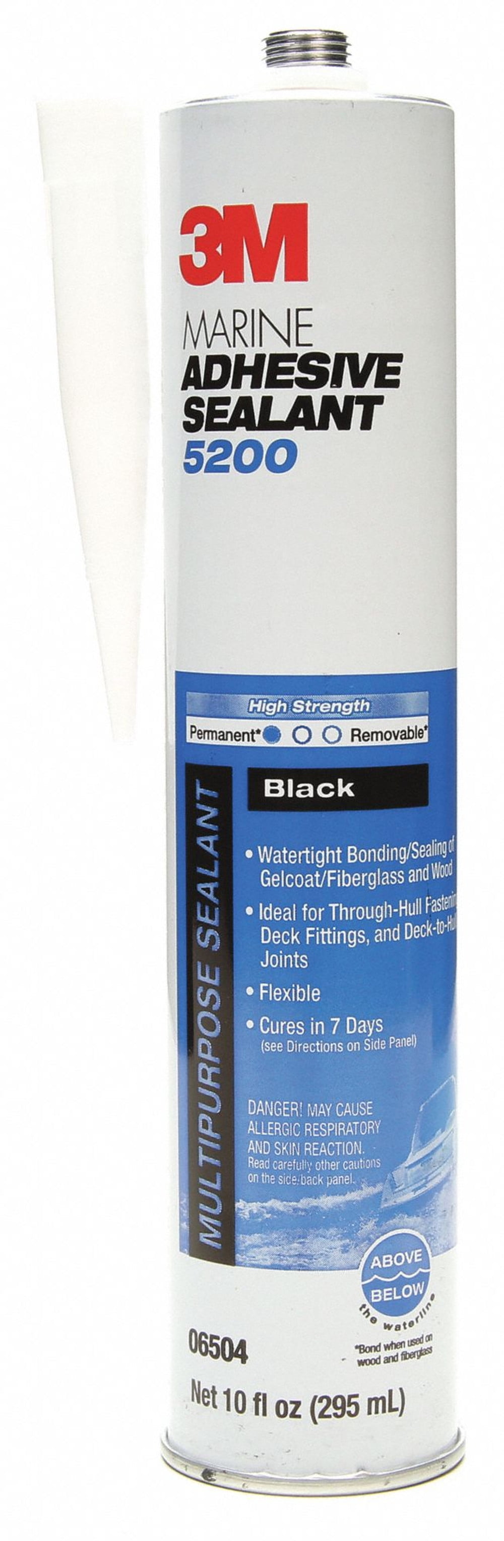 3m Polyurethane Adhesive Sealant,Black,5200 06504 06504 ZOG0145661