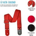 thumbnail image 3 of Strap, tahali, correa para guitarra o bajo. Kidam  Yute naranja, 3 of 3