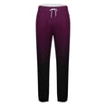 thumbnail image 5 of KeShDi Sweat Pants for Men Wide Leg Pants Men Men Print Fashion Casual with Pockets Elastic Waist Long Pants Sweatpants Trousers Purple L, 5 of 5
