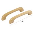 thumbnail image 3 of Unique Bargains Cupboard Door Drawer Hardware Wood Pull Handles Beige M4 Thread Hole 10 Pcs, 3 of 4