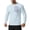 Light Blue, variant on kosheko Men's Regular-Fit Crewneck Long-Sleeve Tee with Contrast Zip Chest Pocket, Light Performance Fabric for Trail Walks White S