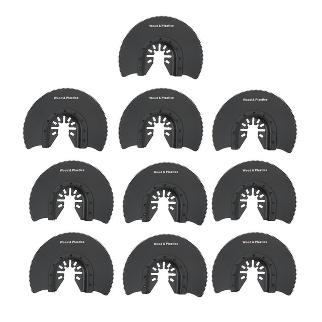 Oubit Oscillating Blade,10 Pcs Semi Circular Multi Purpose Tool Blade Oscillating Saw Blades Reliable and Durable