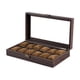 thumbnail image 2 of Caja organizadora para guardar relojes, regalo, tapa transparente, accesorio a prueba de polvo, portátil para hombres. 12 ranuras, 2 of 9