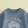 thumbnail image 4 of HCNTES Baby Boy Winter Clothes Baby Toddler Boys Fall Clothing Set 0 6 12 18 24 Months 2T 3T 4T Letter Tractor Print Long Sleeve Round Neck Tops Drawstring Pocket Long Pants 2-Piece Outfits, 4 of 6