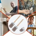 thumbnail image 7 of 2 Pcs Chalk Paint Brush,Oval Paint Brush with Wooden Handle,1.97 Inch Width Furniture Painting Brush,Industrial Beech Cleaning Brush,Wall Trim Painting Tools for DIY Crafts Waxing Painting, 7 of 7