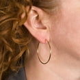 thumbnail image 4 of Evelots Spring Hoop Earrings Varied Sizes Silver & Gold Toned,Non Pierce, 4 Set, 4 of 6