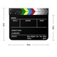 thumbnail image 3 of Movie Clapperboard Dry Erasable for Directors and Filmmakers Acrylc Video Scene Clapper Board 10x12Inch Black, 3 of 4