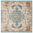 thumbnail image 6 of SAFAVIEH Madison Joandra Vintage Floral Area Rug, Grey/Light Blue, 11' x 11' Square, 6 of 10