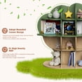 thumbnail image 3 of 4-Tier Green Tree Kids Bookshelf – Durable Wooden Book & Toy Organizer for Nursery, Playroom, Bedroom, Classroom – Perfect Gift for Boys & Girls!, 3 of 9